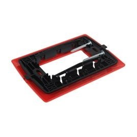 PLACA RESINA 3 MÓDULOS ROJO - Envío Gratuito