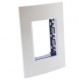 PLACA RECTANGULAR 3 MÓDULOS COLOR TECH PLATA - Envío Gratuito
