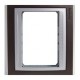 PLACA 3 MÓDULOS DE MADERA COLOR WENGUE - Envío Gratuito