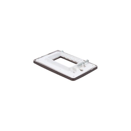 PLACA 3 MÓDULOS PLANET BROWN SCHNEIDER ELECTRIC - Envío Gratuito