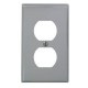 PLACA PARA CONTACTO DUPLEX GRIS - Envío Gratuito