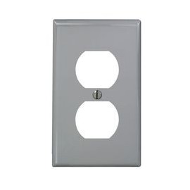 PLACA PARA CONTACTO DUPLEX GRIS - Envío Gratuito
