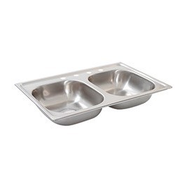 FREGADERO DOBLE 83.82X55.88X15.24 CM - Envío Gratuito