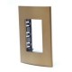 PLACA RECTANGULAR COLOR BRONCE 3MOD - Envío Gratuito