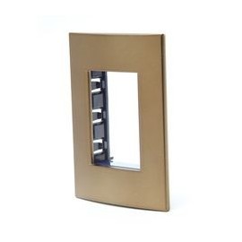 PLACA RECTANGULAR COLOR BRONCE 3MOD - Envío Gratuito