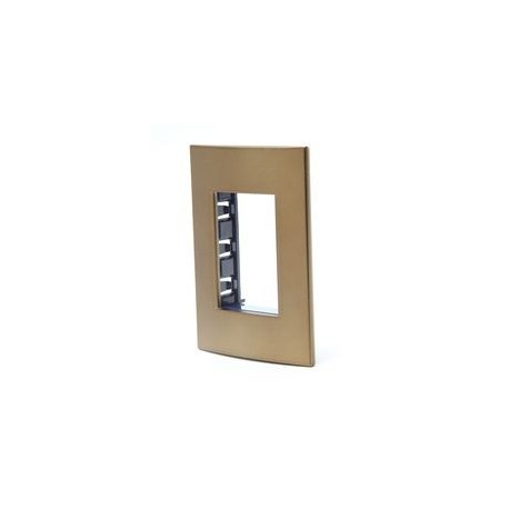 PLACA RECTANGULAR COLOR BRONCE 3MOD - Envío Gratuito