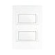 PLACA 2 MÓDULOS COLOR BLANCO SCHNEIDER ELECTRIC - Envío Gratuito