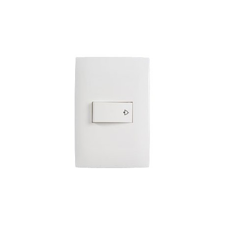 BOTÓN TIMBRE CON PLACA BLANCO - Envío Gratuito