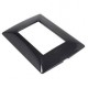 PLACA RESINA 3 MÓDULOS NEGRO OBSIDIANA - Envío Gratuito