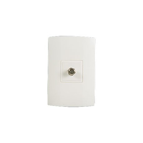 PLACA DOBLE CON TOMA TV BÁSICA ARM MARFIL - Envío Gratuito