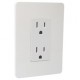 CONTACTO DÚPLEX 2 P T CON PLACA BLANCO - Envío Gratuito