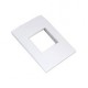 PLACA 2 MÓDULOS CENTRADOS COLOR BLANCO SCHNEIDER ELECTRIC - Envío Gratuito