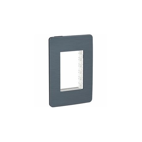PLACA 3 MÓDULOS GALAXY BLACK SCHNEIDER ELECTRIC - Envío Gratuito