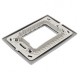 PLACA 3 MÓDULOS PLÁSTICA COLOR ALUMINIO - Envío Gratuito