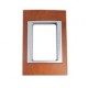 PLACA 3 MÓDULOS DE MADERA COLOR CEREZO SCHNEIDER ELECTRIC - Envío Gratuito