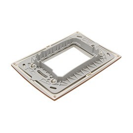 PLACA 3 MÓDULOS PLÁSTICA COLOR ORANGE - Envío Gratuito