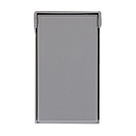 PLACA INTEMPERIE 1 UNIDAD VERTICAL GRIS - Envío Gratuito