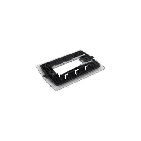 PLACA ALUMINIO 3 MÓDULOS ACERO - Envío Gratuito