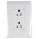 PLACA BLANCA DE 2 MODULOS - Envío Gratuito