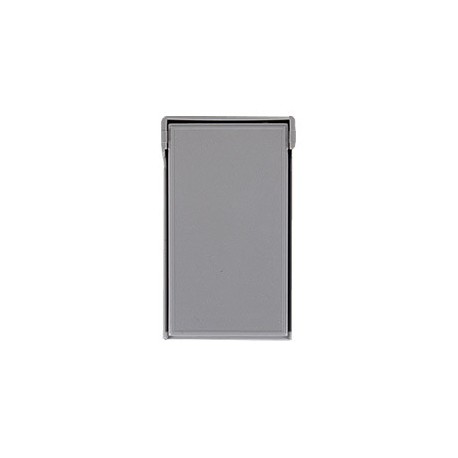 PLACA INTEMPERIE DÚPLEX VERTICAL GRIS - Envío Gratuito
