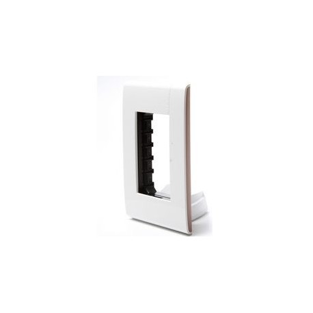 PLACA DE 3 MÓDULOS BLANCA / MOKA - Envío Gratuito