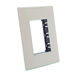 PLACA RECTANGULAR 3 MÓDULOS AGUAMARINA - Envío Gratuito