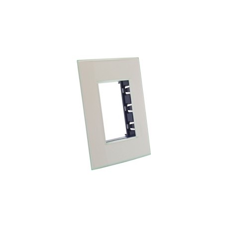 PLACA RECTANGULAR 3 MÓDULOS AGUAMARINA - Envío Gratuito