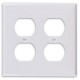 PLACA 4X4 PARA CONTACTO DÚPLEX BLANCO - Envío Gratuito