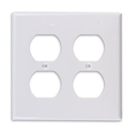 PLACA 4X4 PARA CONTACTO DÚPLEX BLANCO - Envío Gratuito