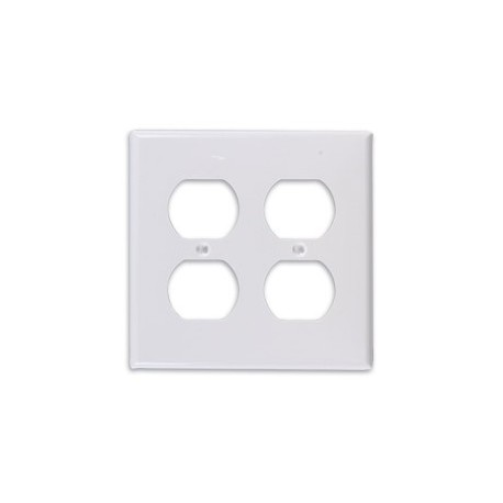 PLACA 4X4 PARA CONTACTO DÚPLEX BLANCO - Envío Gratuito