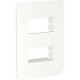 PLACA 2 MODULOS SEPARADOS BLANCA - Envío Gratuito