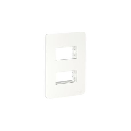 PLACA 2 MODULOS SEPARADOS BLANCA - Envío Gratuito
