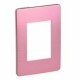 PLACA 3 MÓDULOS DE ALUMINIO VENUS PINK SCHNEIDER ELECTRIC - Envío Gratuito