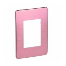 PLACA 3 MÓDULOS DE ALUMINIO VENUS PINK SCHNEIDER ELECTRIC - Envío Gratuito