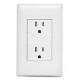CONTACTO DUPLEX 2P T C/PLACA BCO - Envío Gratuito