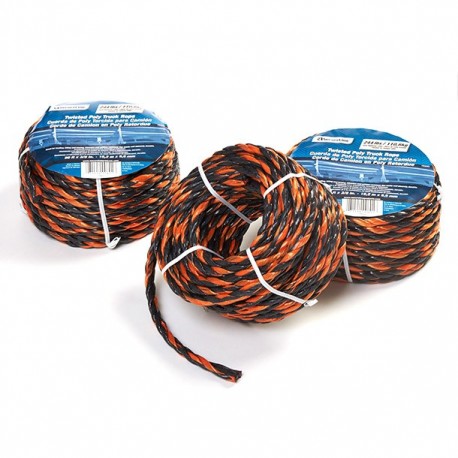CUERDA POLIPROPILENO NEGRO-NARANJA 15 M - Envío Gratuito