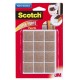 3M SCOTCH PROTECTORDE FIELTRO CUADRADO COLOR MARRÓN - Envío Gratuito