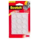 3M SCOTCH TOPE ANTI IMPACTO REDONDO TRANSPARENTES - Envío Gratuito