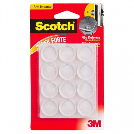 3M SCOTCH TOPE ANTI IMPACTO REDONDO TRANSPARENTES - Envío Gratuito