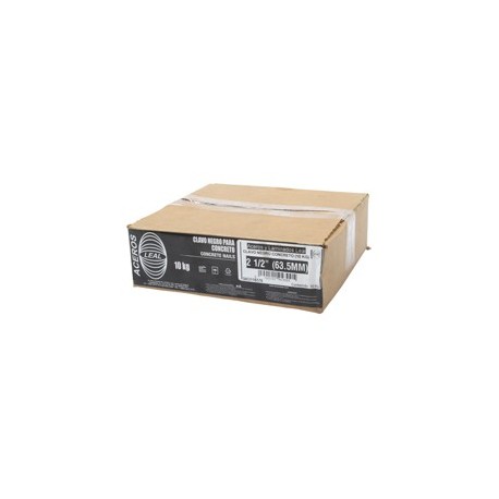 CLAVO NEGRO PARA CONCRETO 2 1/2" 10 KG - Envío Gratuito