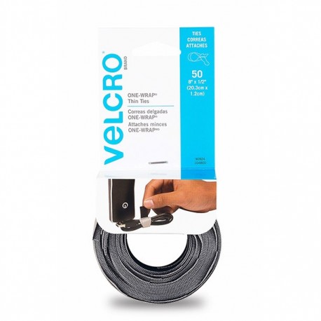 CORREAS PRE-CORTADAS 50 PZAS-GRIS/NEGRO - Envío Gratuito