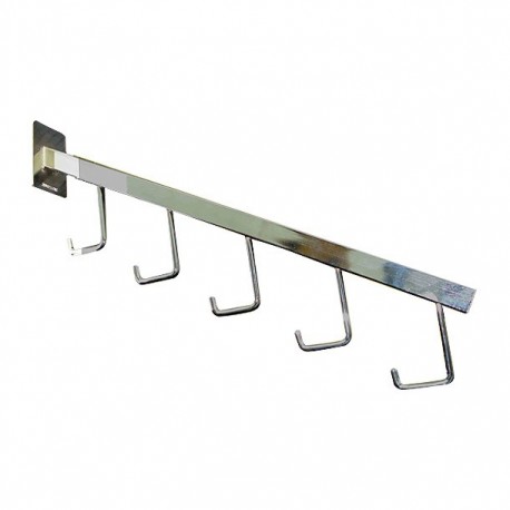 COLGADOR RECTO 30 CM CROMO 4 PIEZAS - Envío Gratuito
