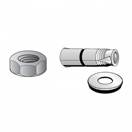 TAQUETE EXPANSOR Z C/GANCHO 1/4" - Envío Gratuito