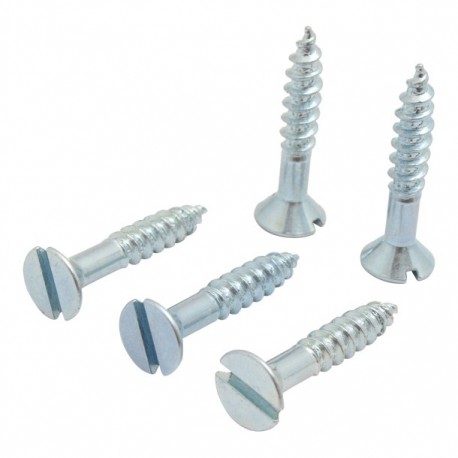 TORNILLO CABEZA PLANA RANURA-ZN 12" X 1-1/4" - Envío Gratuito