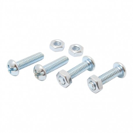 TORNILLO PARA MÁQUINA CABEZA REDONDA RANURADA 1/4"-20 X 1-1/4" 10P - Envío Gratuito