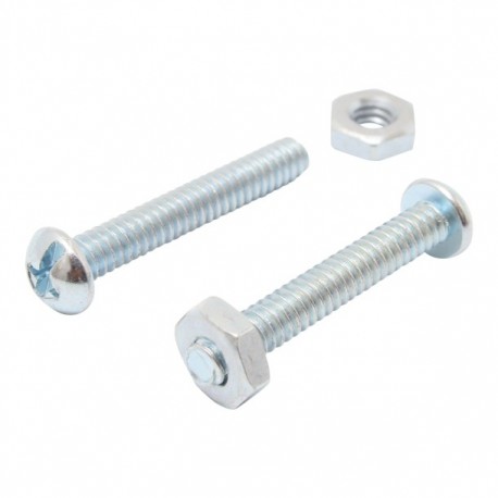 TORNILLO PARA MÁQUINA CABEZA REDONDA RANURADA 1/4"-20 X 1-1/2" 10P - Envío Gratuito