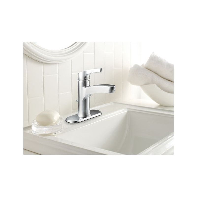 MEZCLADORA MONOMANDO PARA LAVABO DANIKA CROMO